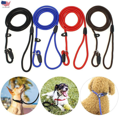 Dog Accessories Pet Dog Nylon Rope Training Leash Slip Lead Strap Adjustable USA