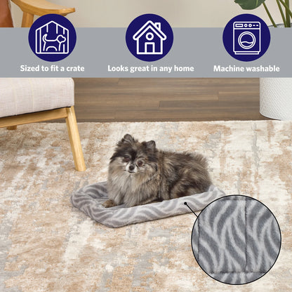 18Inch Gray Wave Pet Bed for Small Dog/Cat, 40218-WVGY