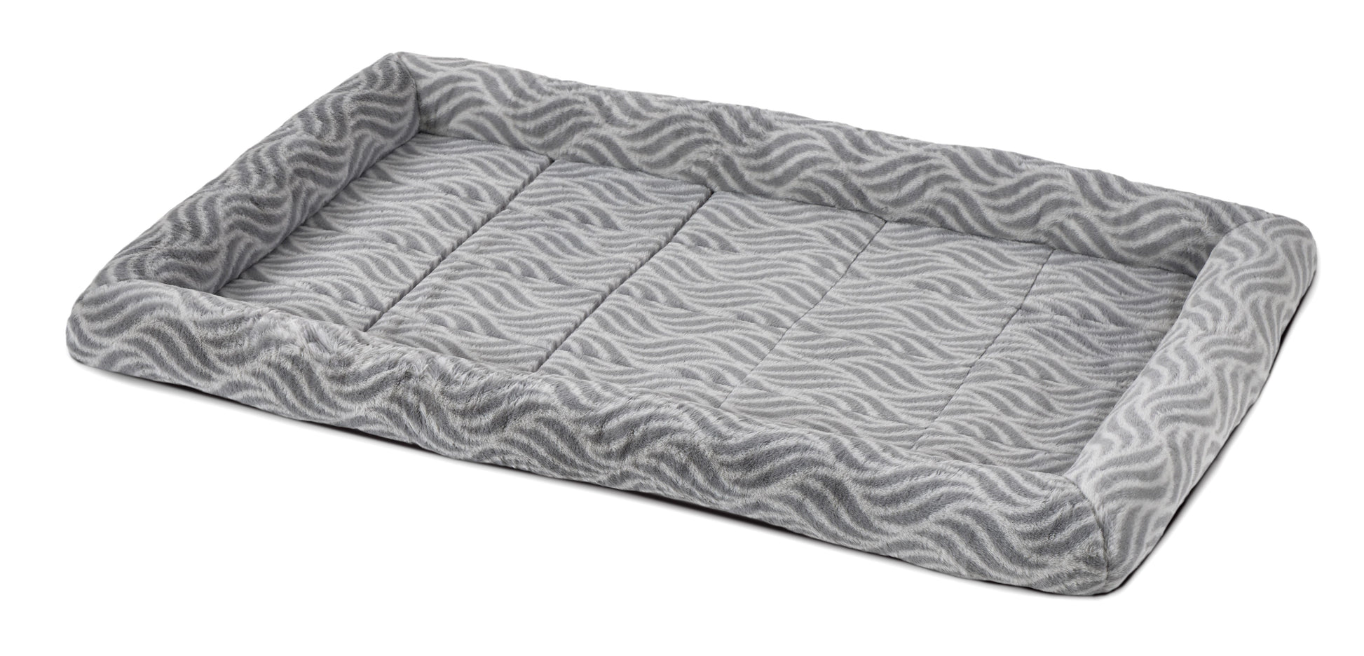 48Inch Gray Wave Pet Bed for Large Dog/Cat with Slip Resist Bottom