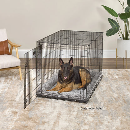 48Inch Gray Wave Pet Bed for Large Dog/Cat with Slip Resist Bottom