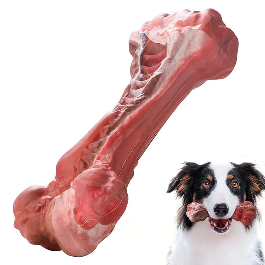 Dog Toys Indestructible Dog Chew Toys for Large Breed Aggressive Chewers Tough Dog Teething Toys for Pet Teeth Cleaning, Natural Rubber Interactive Dog Toys for Boredom