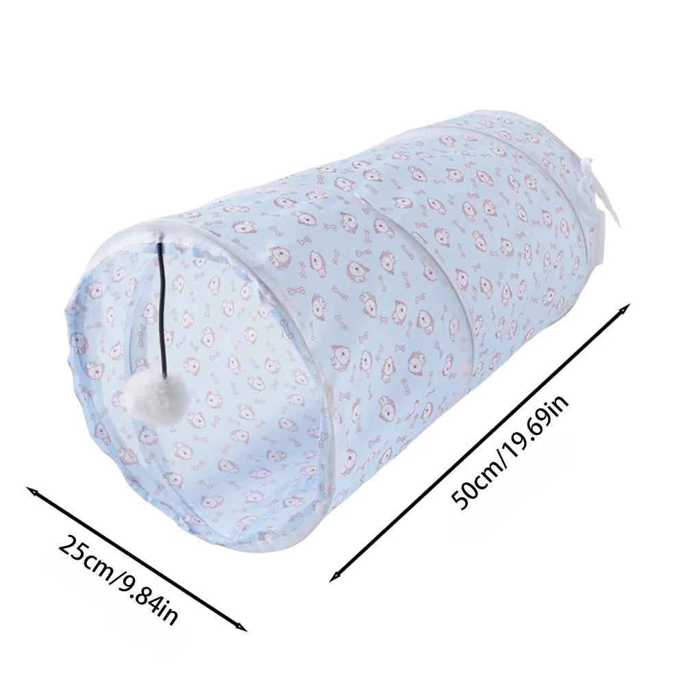 Cat Tunnel Tube Foldable Cat Toys Kitty Training Interactive Fun Toy Tunnel Bored for Puppy Kitten Pet Supplies Cat Accessories